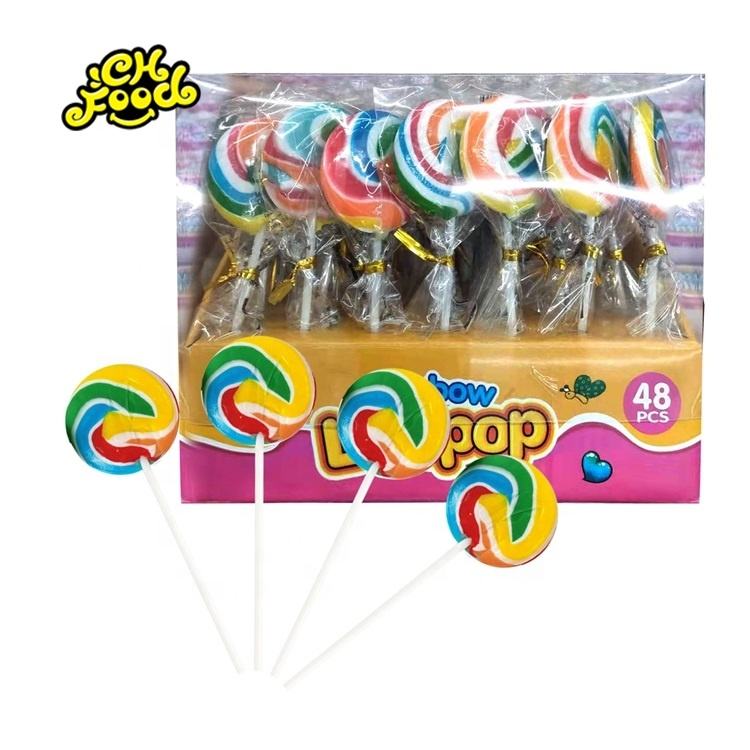 Rainbow swirl Lollipop Christmas Tree Lollipops Candy Sweet