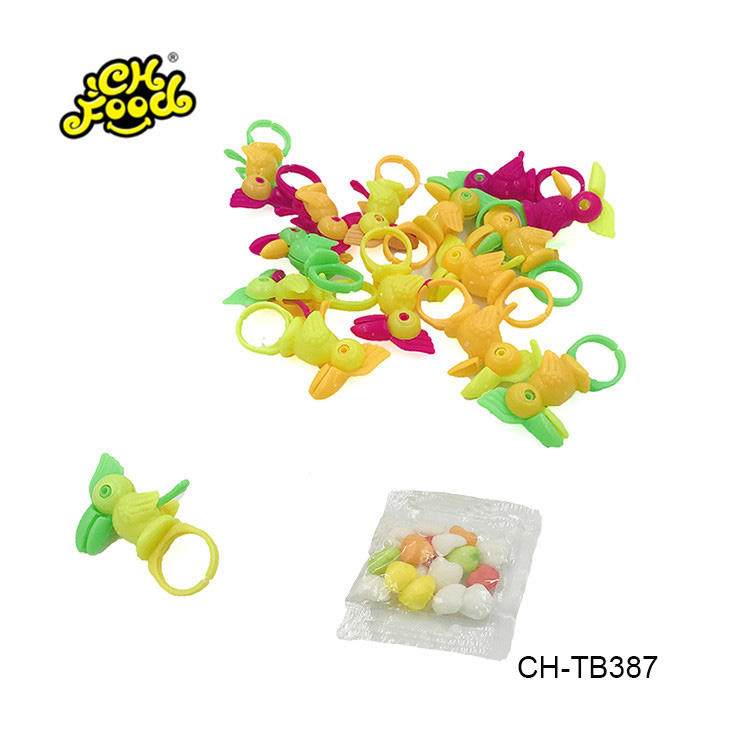 Funny Birds Ring Toy Candy In Bag