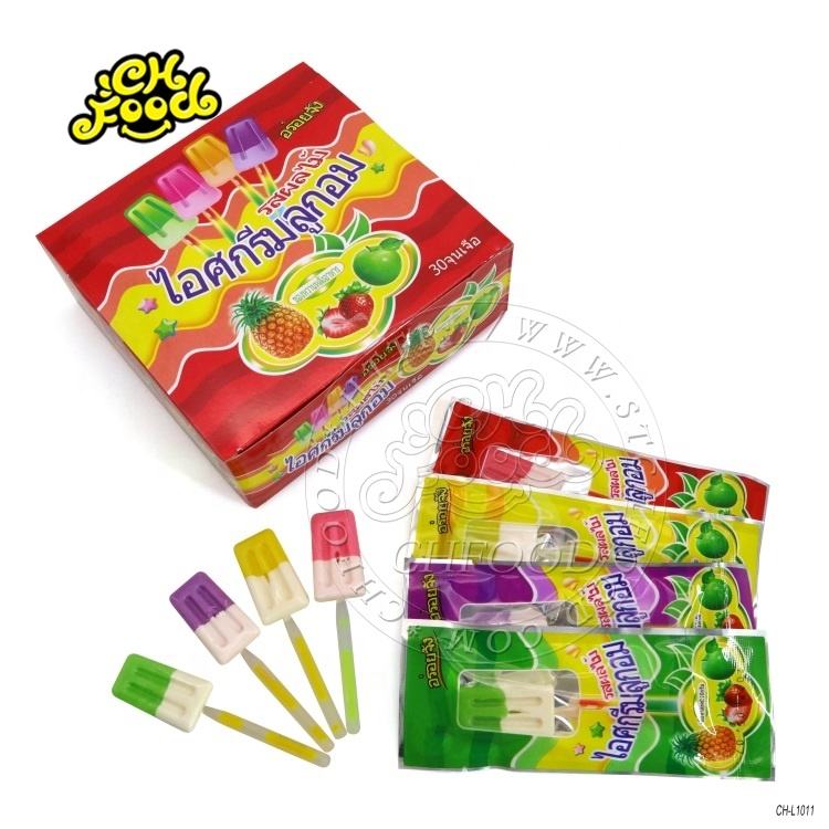 Popular Ice Cream Fluorescent Lollipop Candy